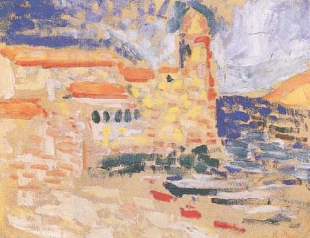 Henri Matisse View of Collioure(The Bell Tower) (mk35)